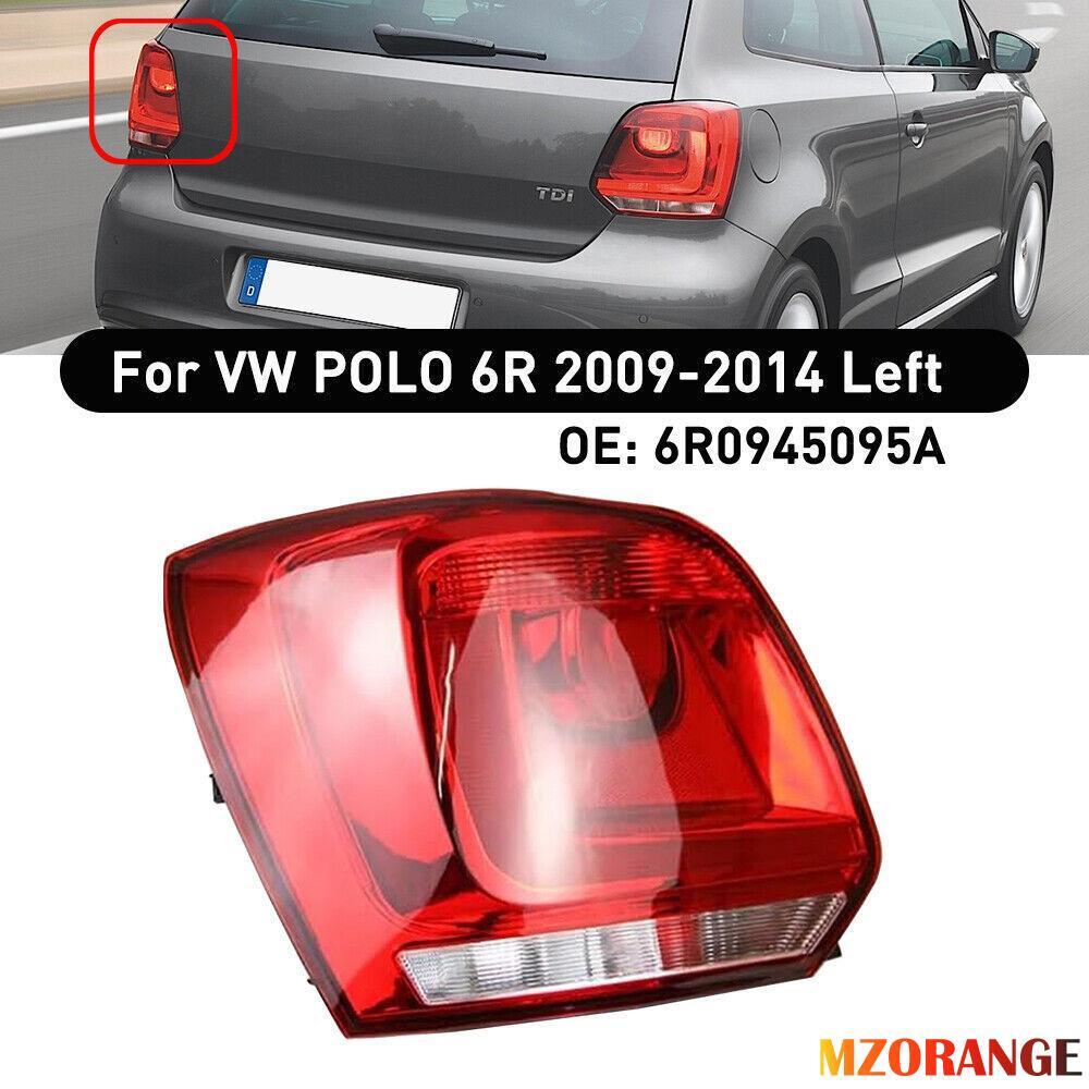 Für for VW Polo 6R 09-13 Links Rot Glas Heckleuchte Rückleuchte Rücklicht Kappen