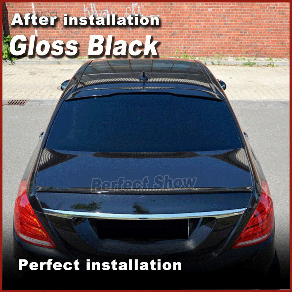 Fit for Mercedes-Benz W222 S400 S65 2014-2020 Gloss Black Rear roof spoiler Wing
