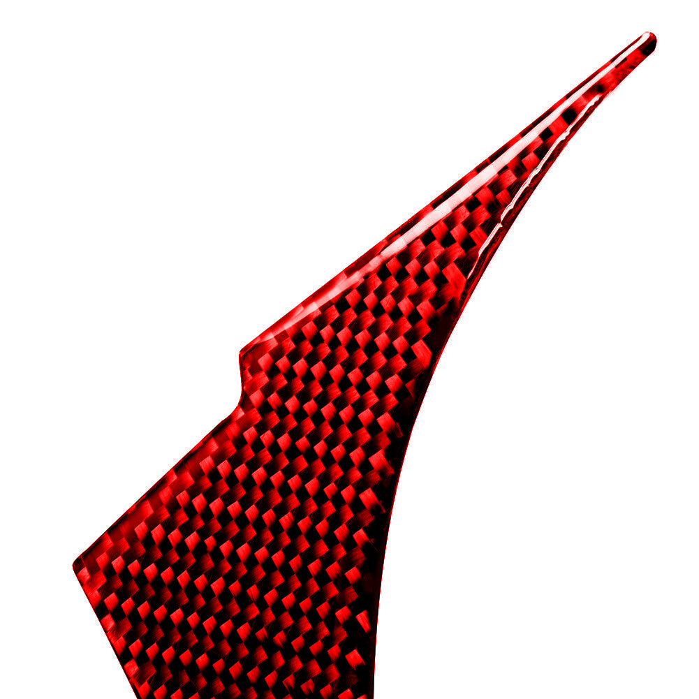 Red Carbon Fiber Gear Shift Panel Decorative Trim Cover for Subaru BRZ for Toyota 86