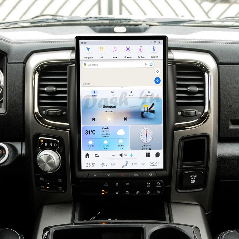 for Dodge for Ram 2013-2018 Android 13.0 Vertical Screen 2K 14.4¡å Screen GPS Radio