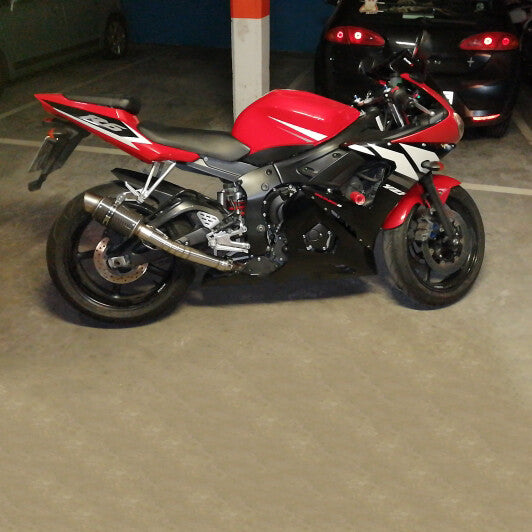 Mid Link Pipe Stainless Steel Exhaust Connected System for YAMAHA R6 1998-2005