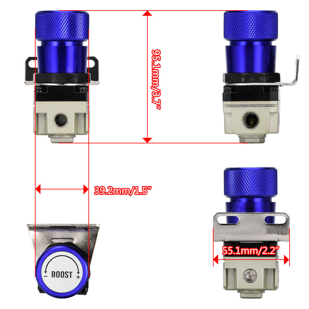 Universal JDM T2 Manual Turbo Boost Controller W/Gauge 1-150 PSI For SR20DET SR
