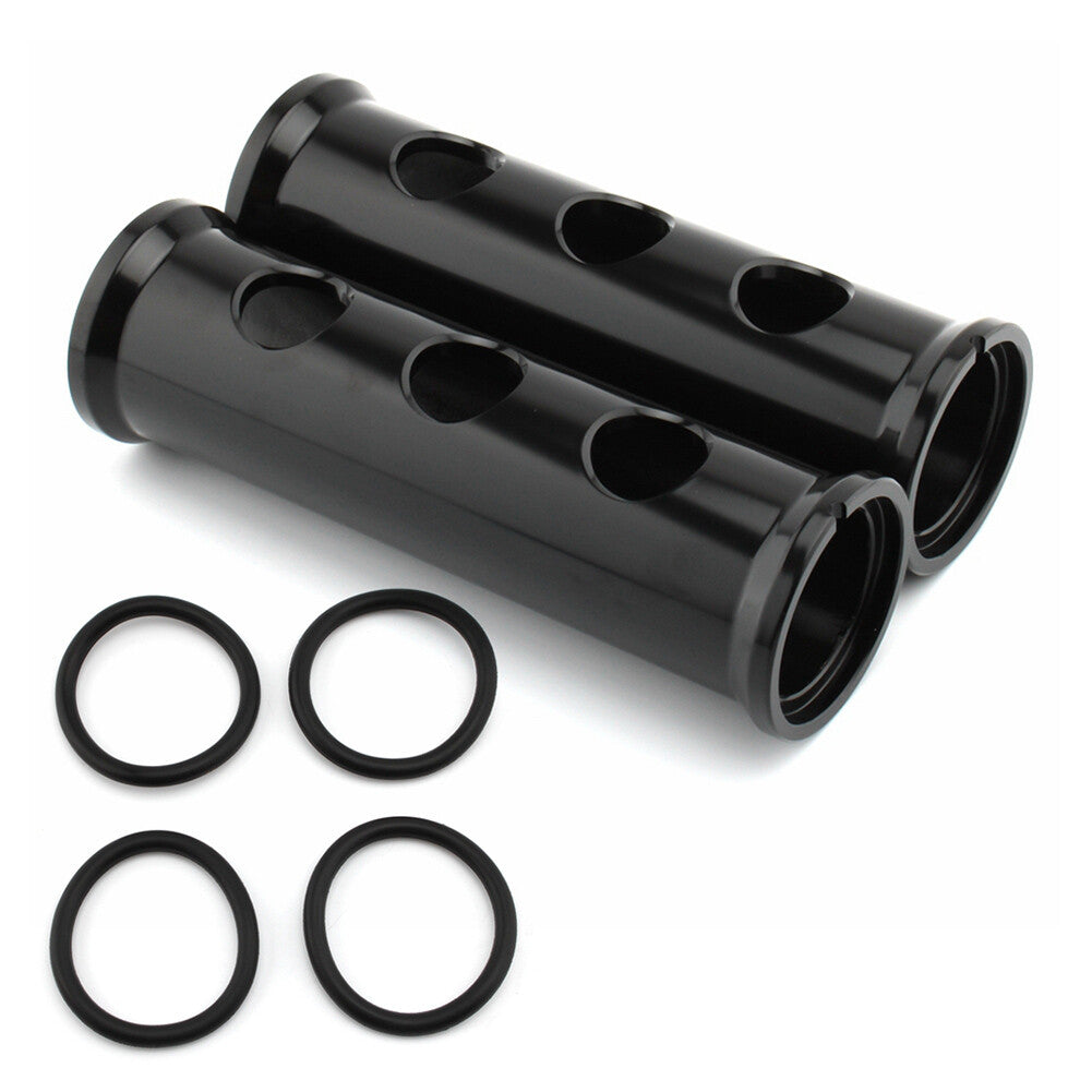 Motorcycle Front Fork Cover Aluminum Black 2Pcs for Harley XL883 1200 2000-2021