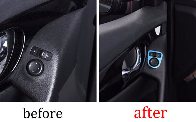 Rearview Mirror Adjustment Cover for Nissan Rogue Sport 2017-2021 Blue Titanium