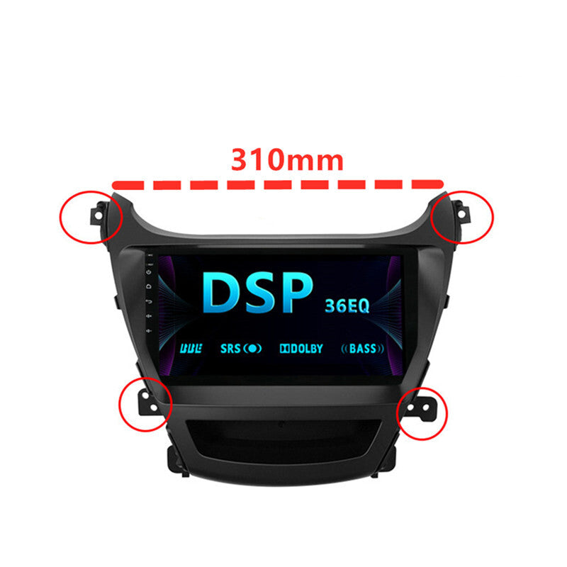 9in Car Radio Android Multimedia GPS Navigaion Stereo Headunit for Elantra 14-16