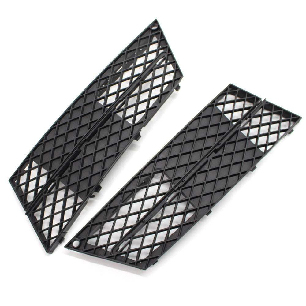 One pair of front bumper lower grille protectors suitable for BMW 528i, 535i, 550i, E60, E61. (08-10-)