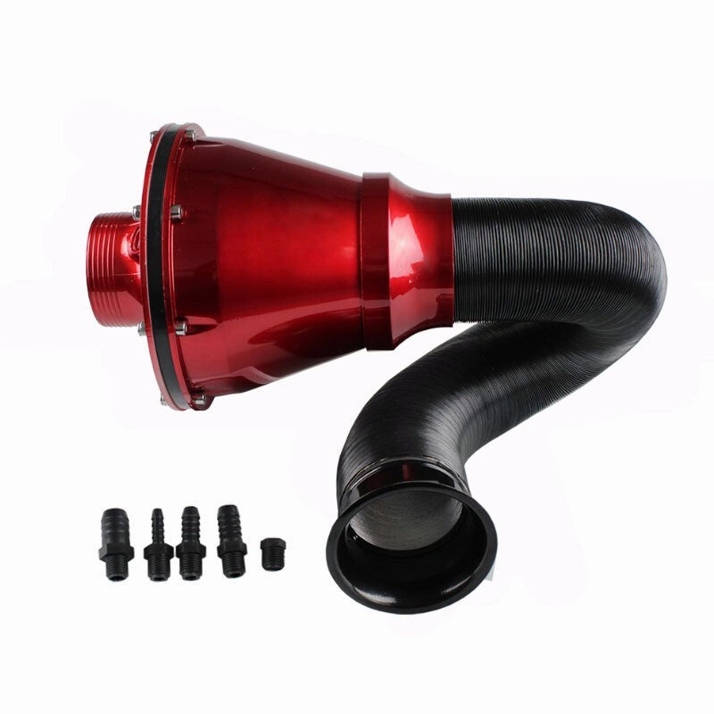 Universal Apollo Cold Air Intake Induction Kit With Air Box  Filter Red