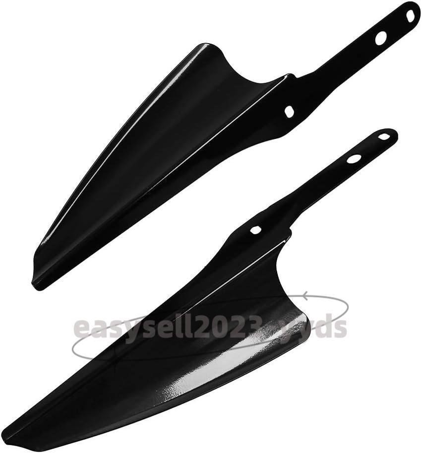 Black Front Fork Mount Wind Deflectors Windshield for Harley Touring 1995-2023