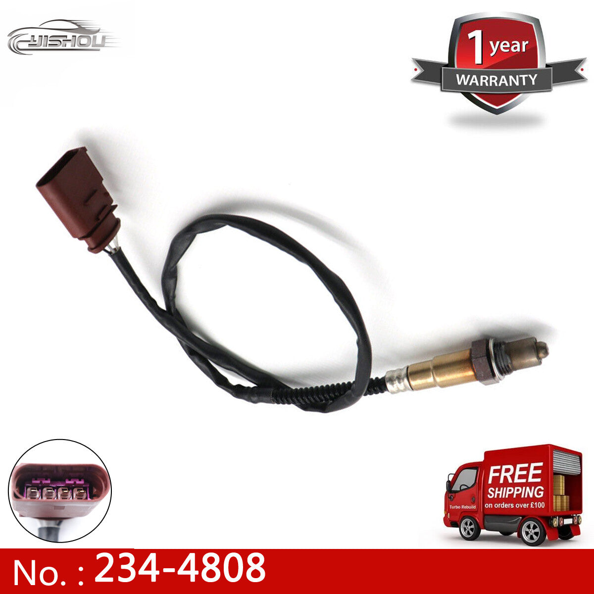 234-4808 Downstream oxygen sensor suitable for Volkswagen Beetle, for Jetta , for Golf , for Audi for A8 06A906262BG