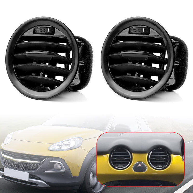 2X Dashboard A/C Air Vent Cover Outlet Grille for Opel ADAM for CORSA D MK3 for Vauxhall