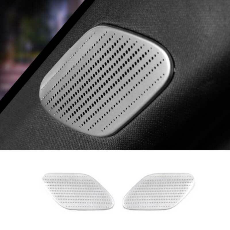 Fit for Cadillac CT4 2020-24 Silver Steel A Post Pillar Speaker Frame Cover Trim