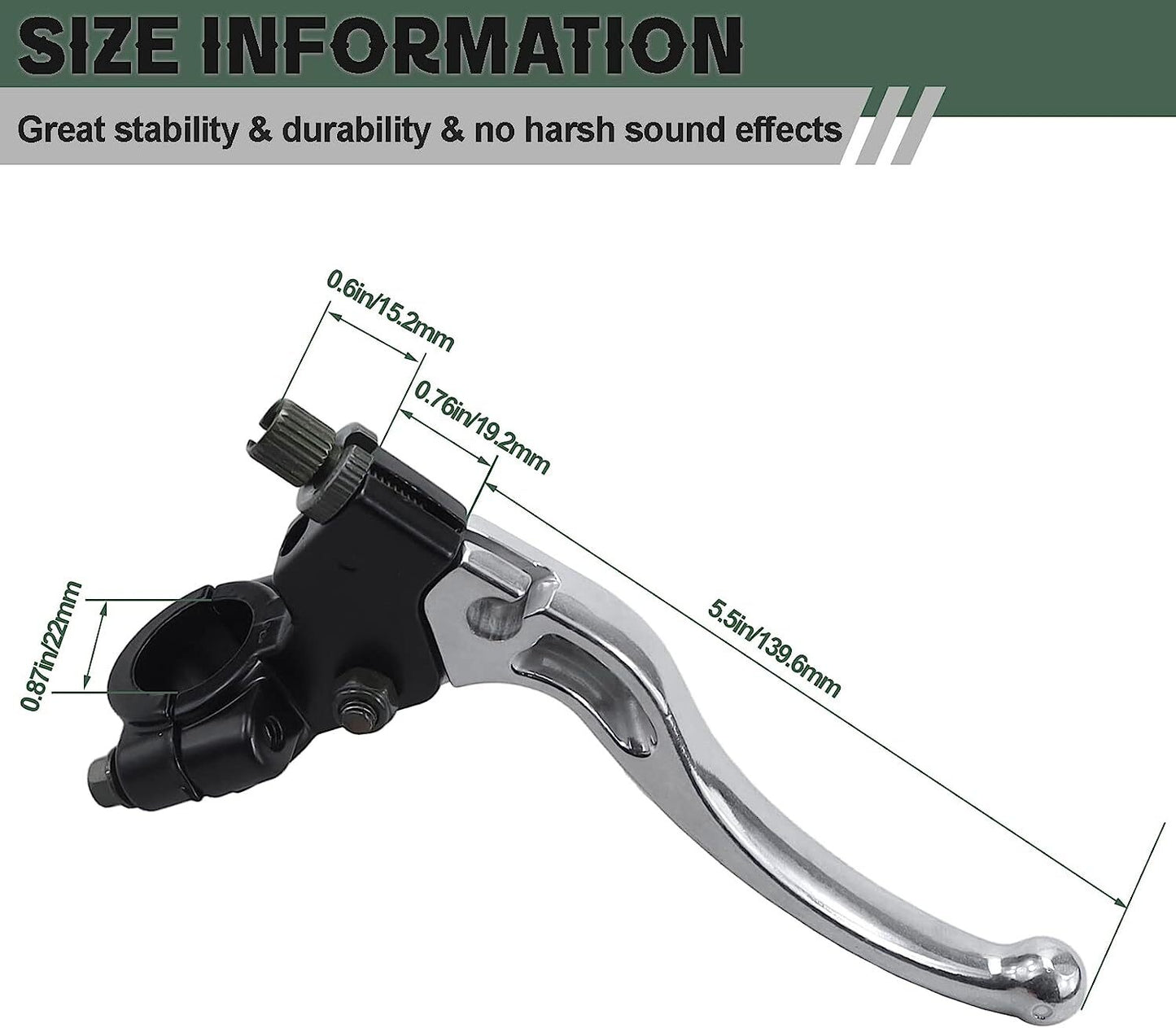 2PCS 7/8 Clutch Brake Lever Bike Brake Handle for Baja for Mini Bike 5.5hp 6.5hp