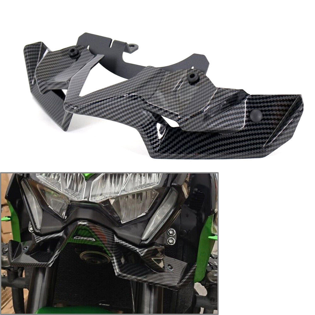 Motorcycle Carbon Fiber Naked Front Spoiler Fairing for Kawasaki Z 900 2020-2022