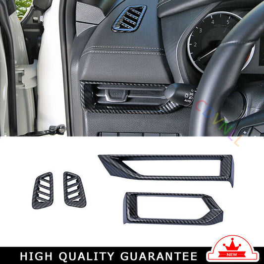 LR AC Air Outlet Vent Cover Trim for Nissan Sylphy Sentra 20-2022 Carbon Fiber