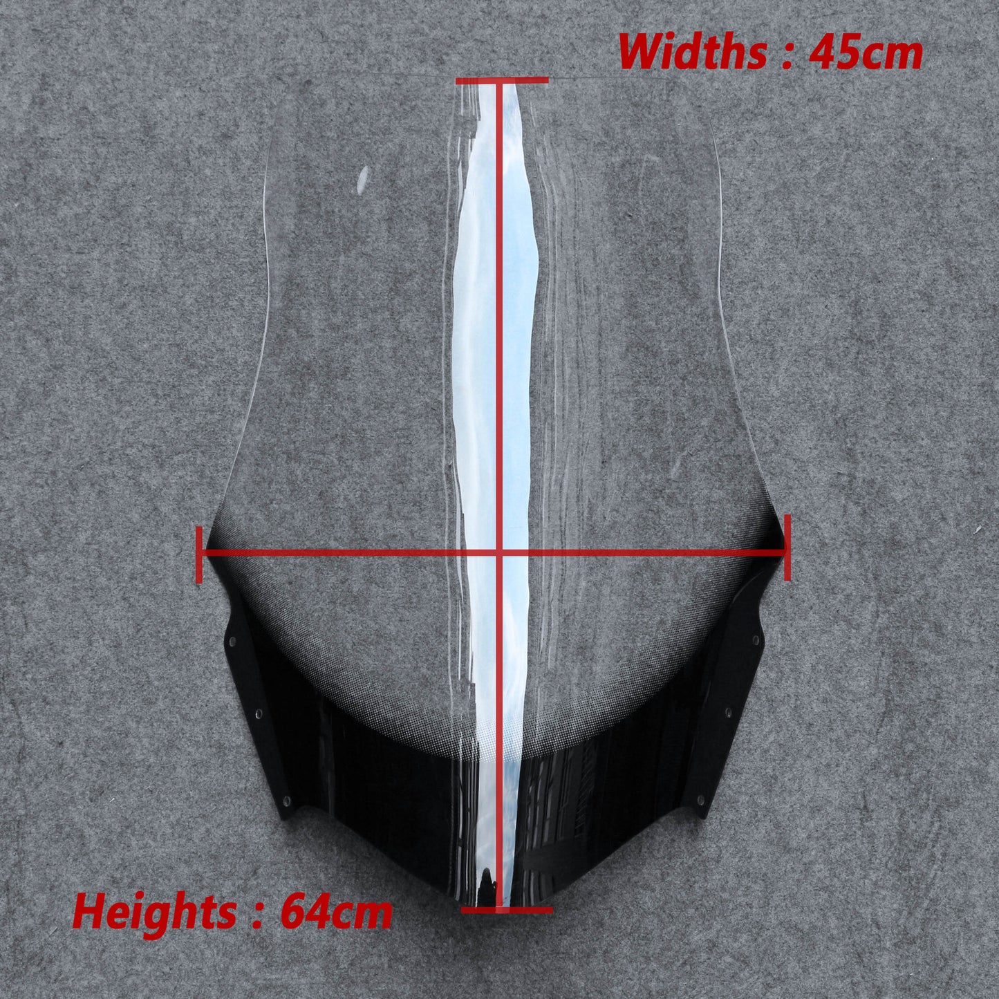 Fit for Yamaha Majesty YP250 YP3 YP400 03-2008 64CM Windshield Windscreen black