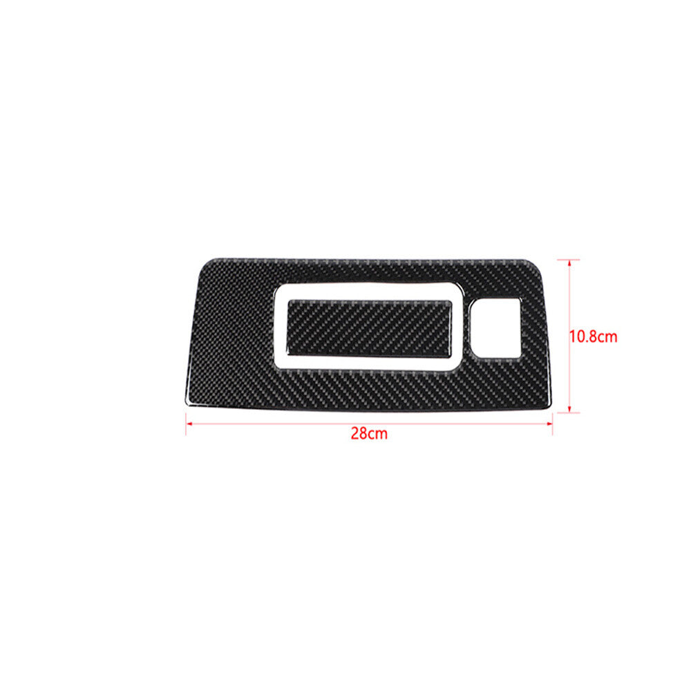 Carbon Fiber Rear Armrest Storage Box Cover for Chevy Silverado for GMC / for SIERRA 14-18