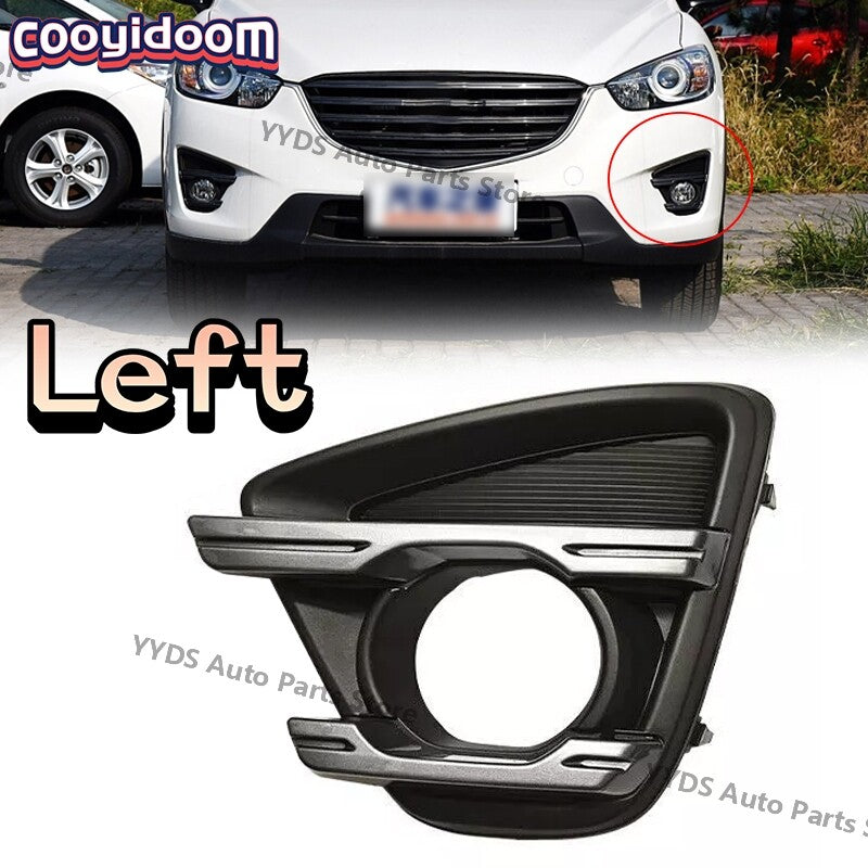 Left side: Front bumper bezel fog light protection frame for Mazda CX-5 2013-2016