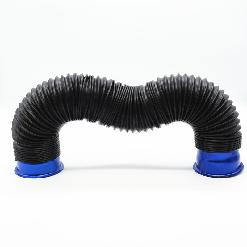 Car Duct Inlet Pipe Tube Blue Hose Multi Bend Air Intake Hose Turbo Cold Intake