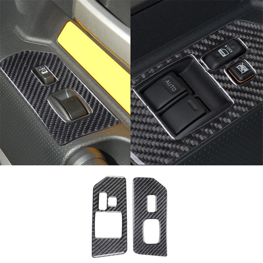 Window Lift Button Panel Trim TypeA Carbon Fiber for Toyota FJ Curiser 2007-2021
