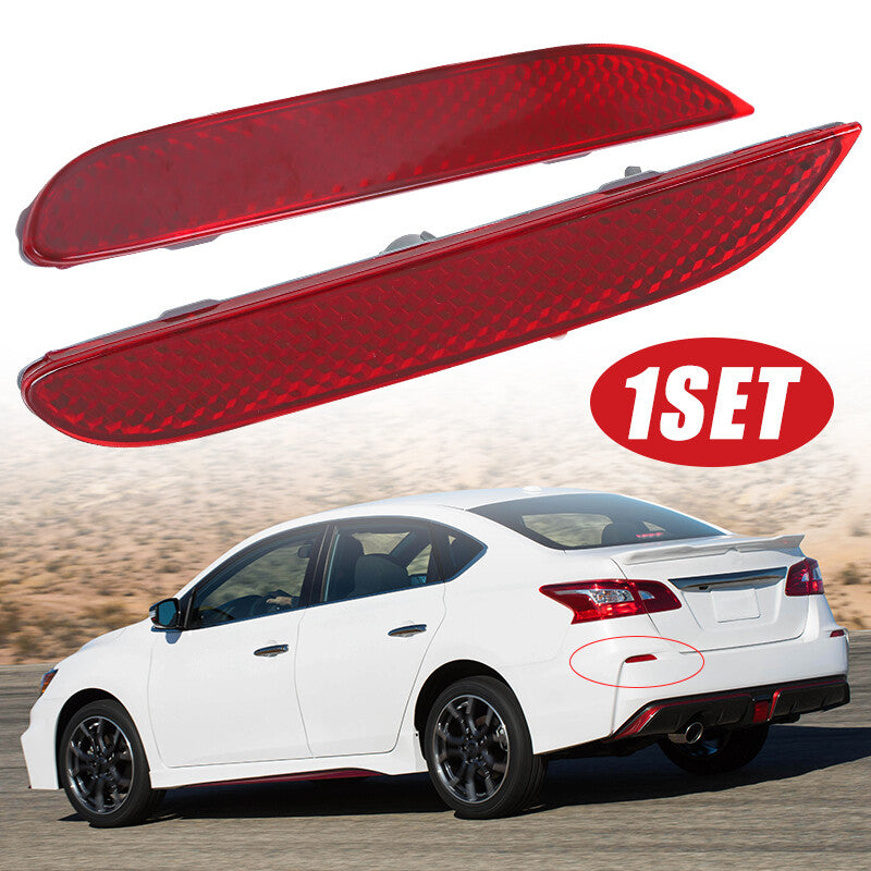 2pcs Rear Bumper Reflector Red Left Right Side for Nissan Altima 2019-2020