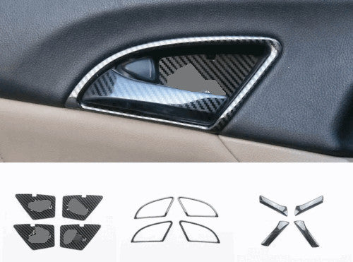 12X Black Inner Door Handle Bowl Cover Trim for Honda Accord Crosstour 2008-2013