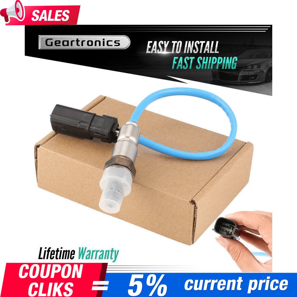 5 Wire L/R O2 Oxygen Sensor Fit for Ford for Mustang F-150 Edge Upstream 234-5038