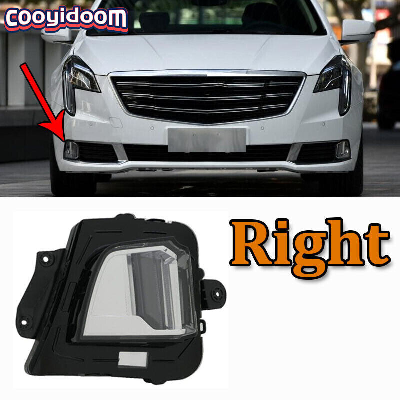 Suitable for Cadillac XTS 2018 2019 LED Right Daytime Running Light (DRL) Lamps and Fog Lights