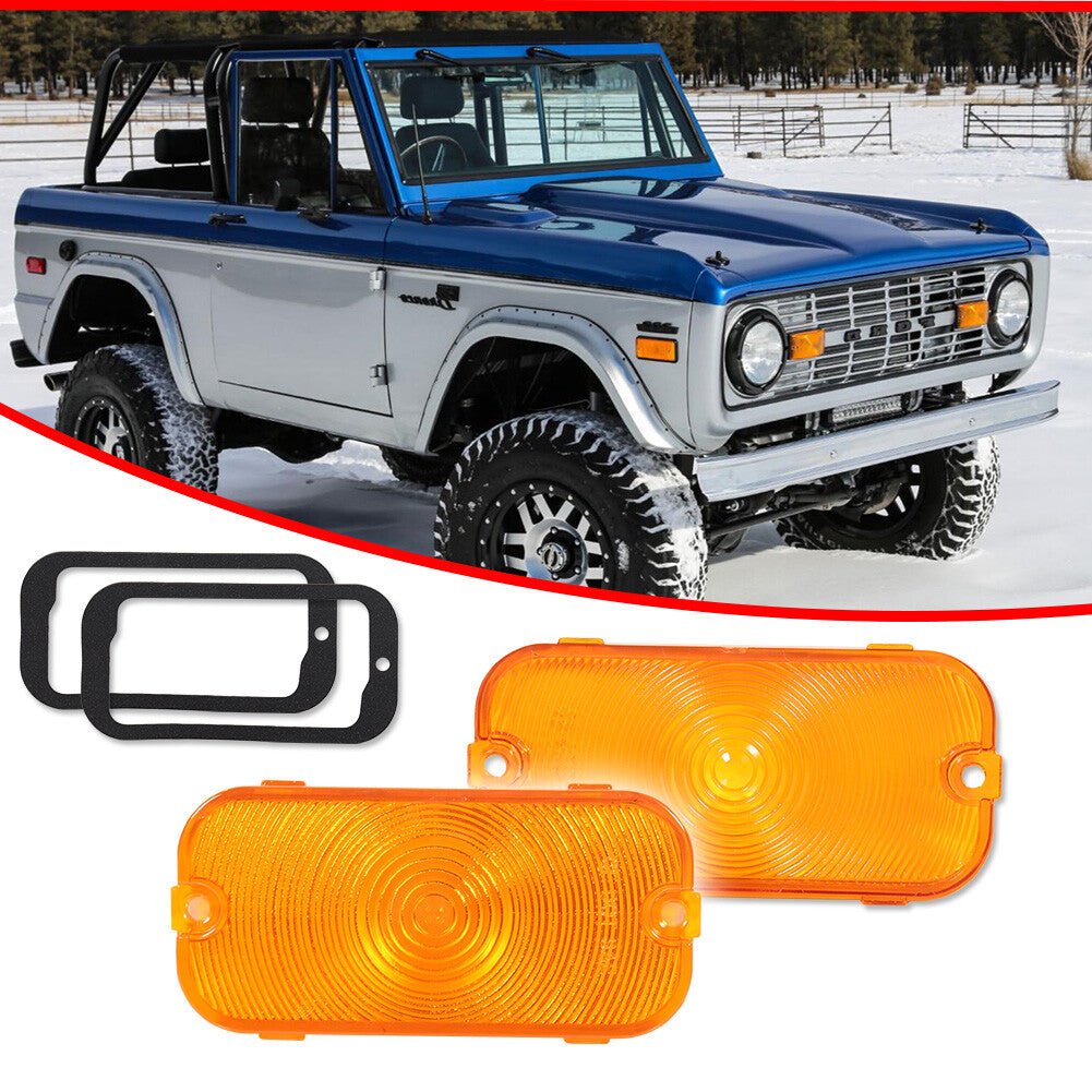 Front parking turn signal lens LH, right-hand grip, suitable for Ford for Mustang 1966, 1967, 1968
