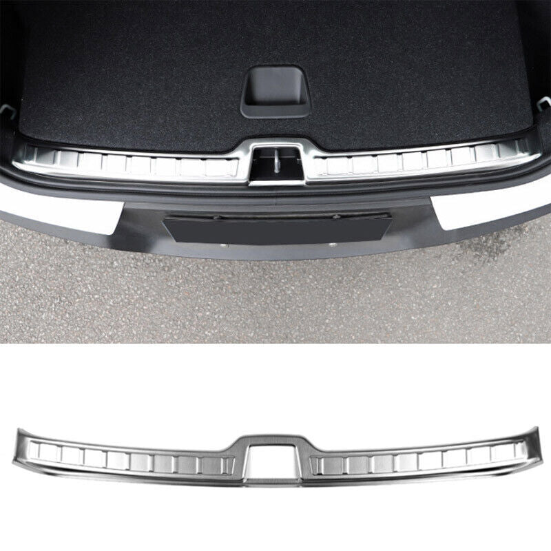 for Volvo XC40 2019-22 Silver Steel Inner Rear Bumper Protector Guard Cover Trim