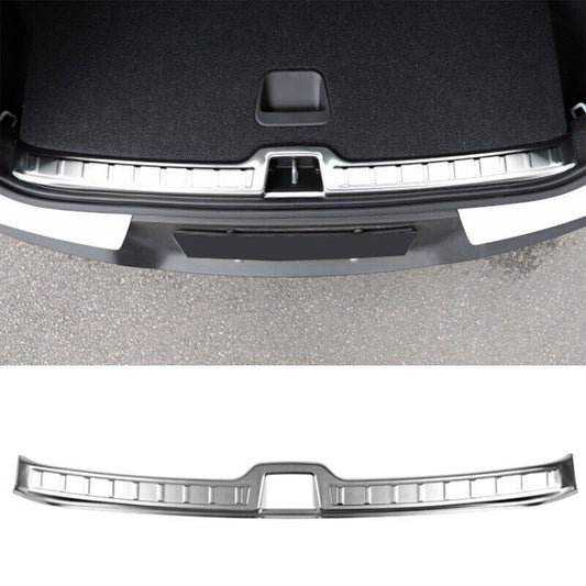 for Volvo XC40 2019-22 Silver Steel Inner Rear Bumper Protector Guard Cover Trim