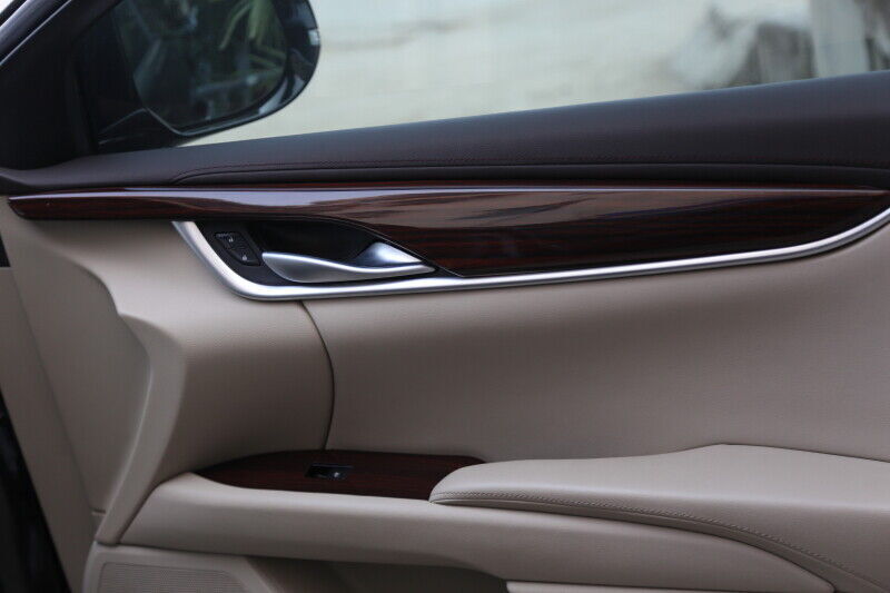 Car Interior Decoration Full Set Trim 4 for Cadillac XTS 2013-17 Red Wood Grain