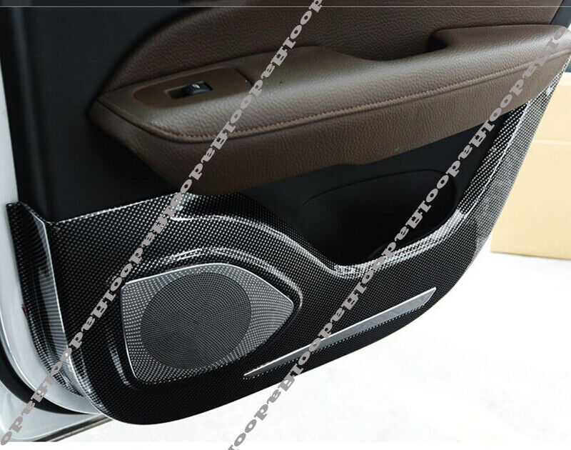 for Volvo S60 19-23 Carbon Fiber ABS Inner Door Anti-Kick Protection Cover Trim