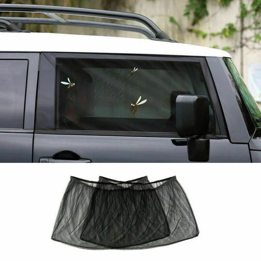Black Net Yarn Door Screen Window Anti-Pest Net for Toyota FJ Cruiser 2007-2014