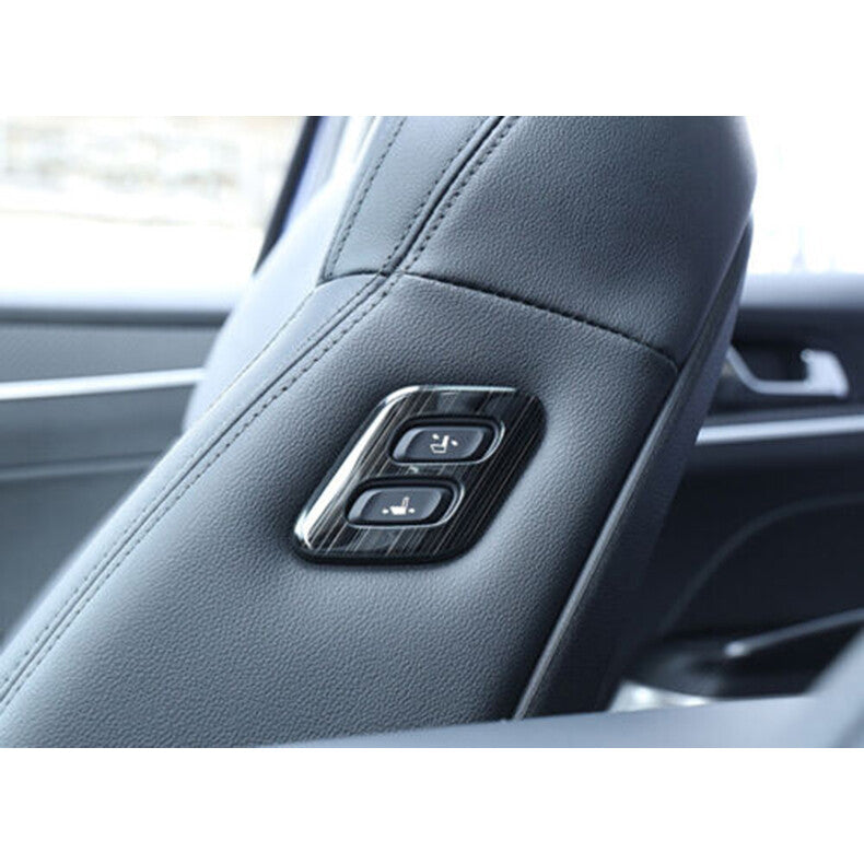 for Kia K5 2021-2023 Black Steel for Seat Button adjustment Handle Frame Cover Trim