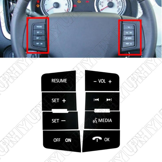 1 Set Steering Wheel Button Repair Decal Stickers for Ford Focus 2008 2009 2010