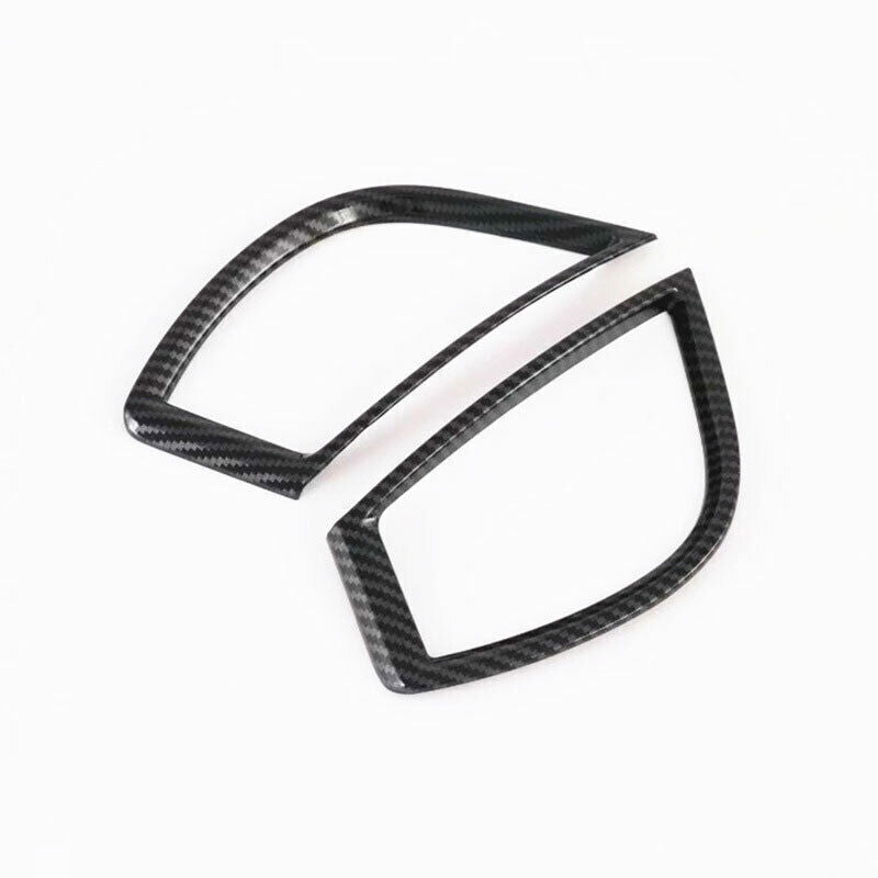 Inner LR AC Air Outlet Vent Cover Trim 2 for Kia Seltos 2020-2022 Carbon Fiber
