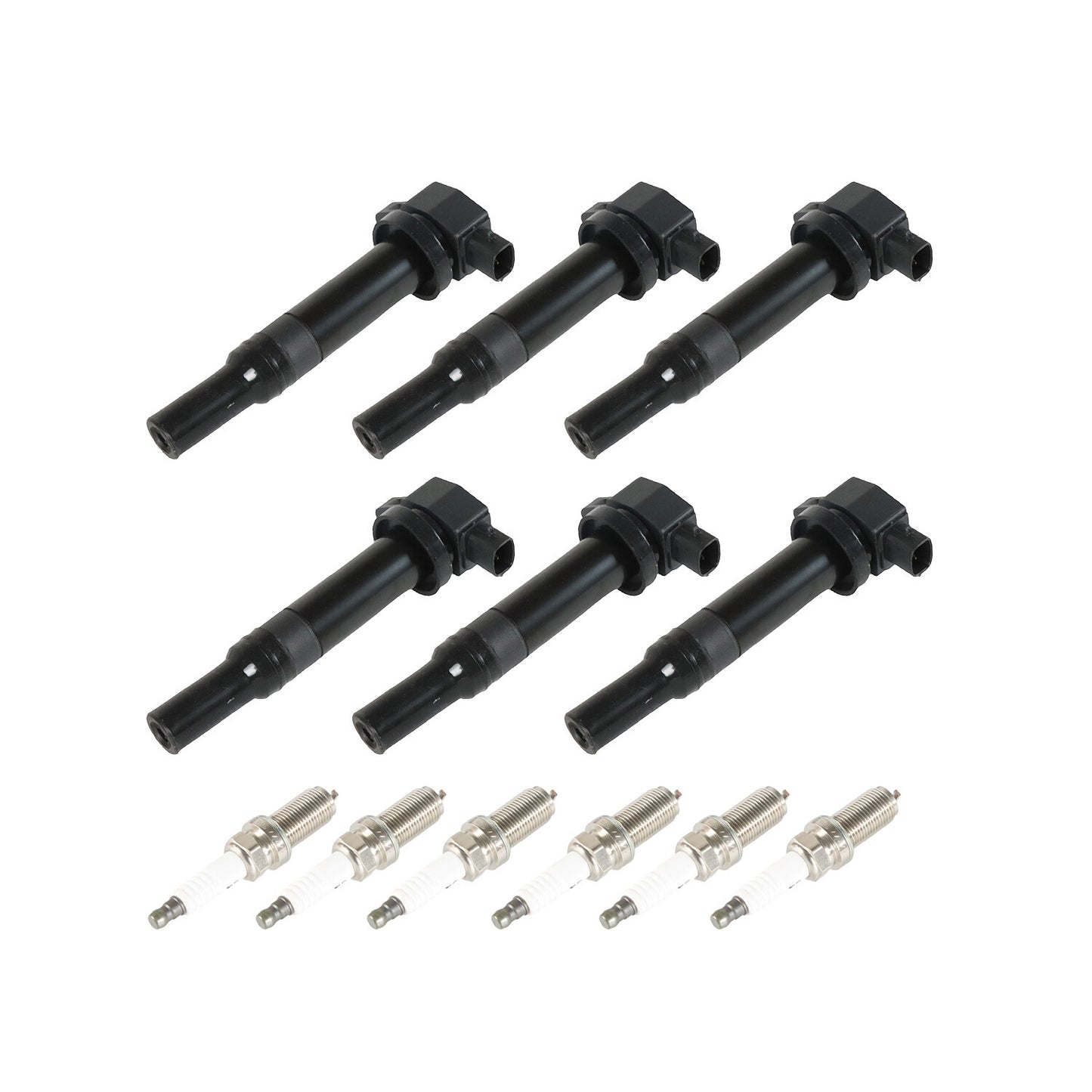 6X Ignition Coil  Platinum Spark Plug for 2007-2009 for Hyundai Santa Fe V6 UF558