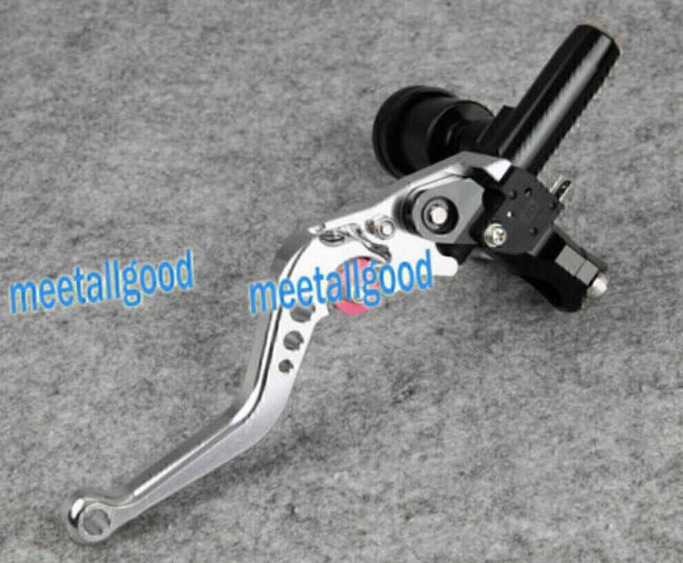 Silver Motorrad 7/8 Lenker Vordere Hauptbremszylinder Bremse Hebel Universell