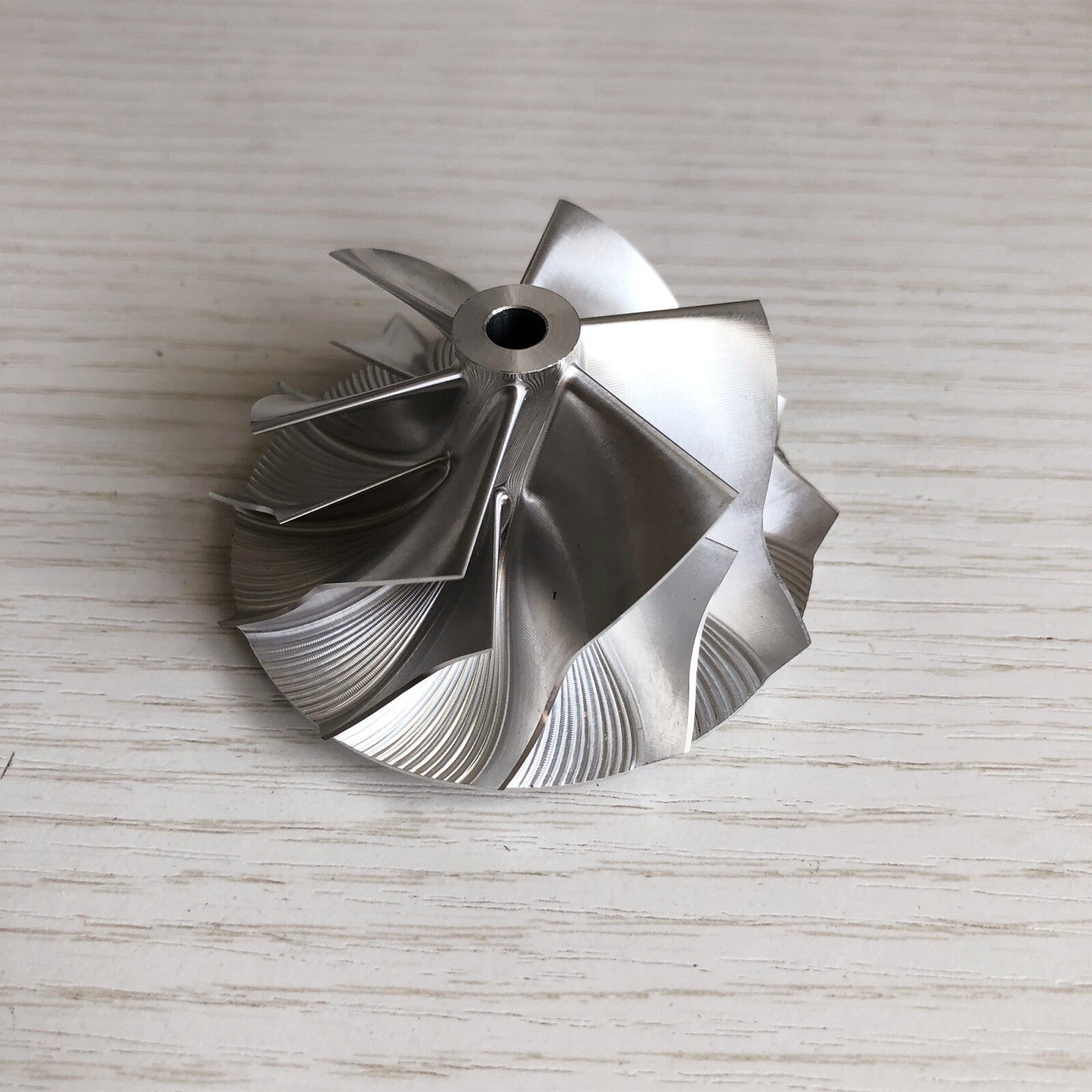 K16 reverse 49.60/62.00mm 6+6 blade performance billet compressor wheel