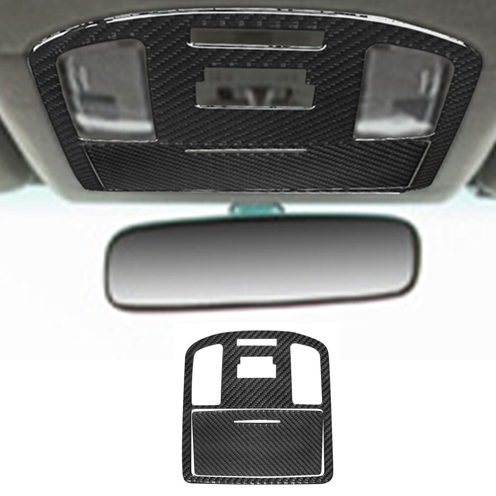 2Pcs Carbon Fiber Roof Reading lights Cover Trim For 2015-2021 for Toyota Hilux