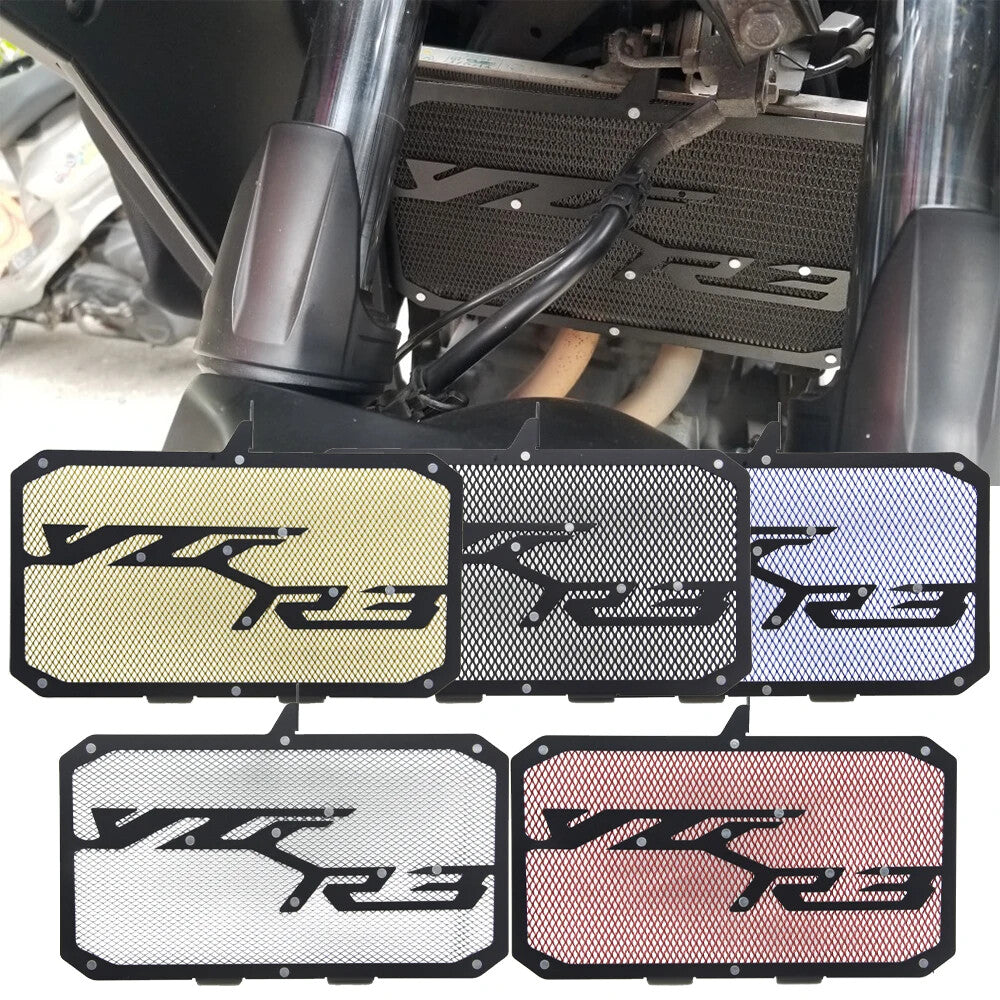 Radiator Grille Grill Cover Guard Coolant Tank for Yamaha YZF R3 YZFR3 2014-2021