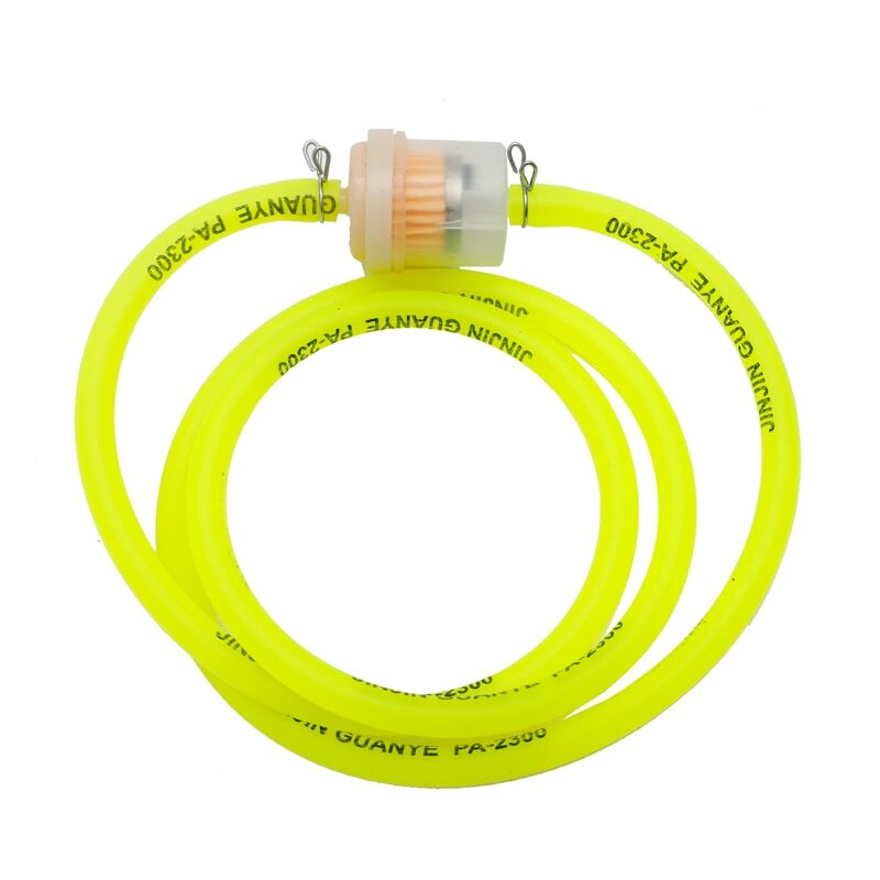 8mm Motorcycle Fuel Filter Gasoline Filters + Petrol Fuel Line Hose + Clips Bike