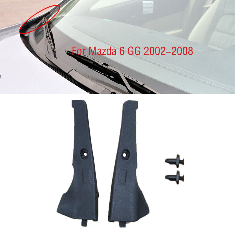1 pair of new windshield wraparound corner trim pieces for Mazda 6 GG 2002-2003-2008.