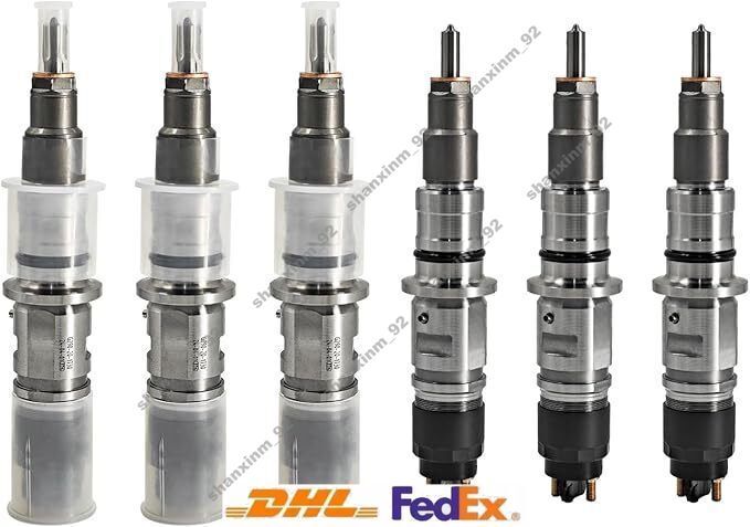 6PCS Common Rail Fuel Injector 0986435574 for Dodge 6.7L 2013-2018