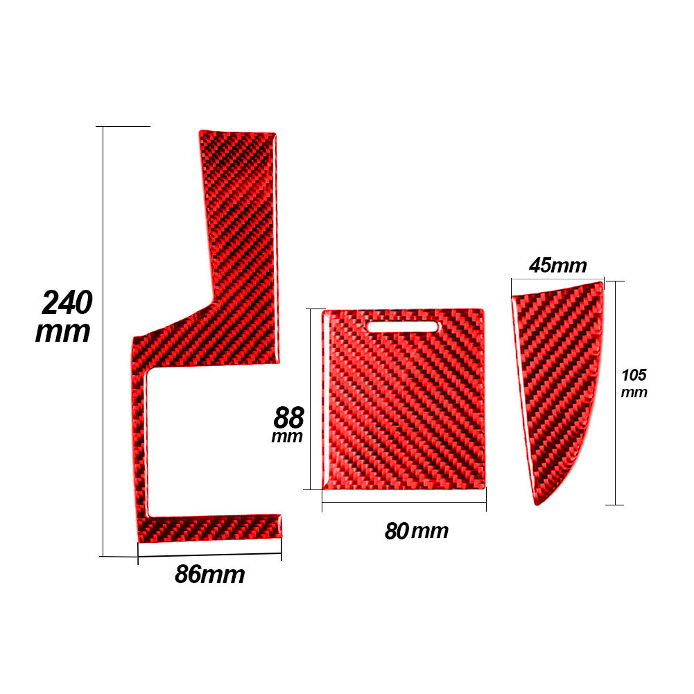Red Carbon Fiber Driver Side Dashboard Cover Trim for Lexus RX350 RX450h 2010-12