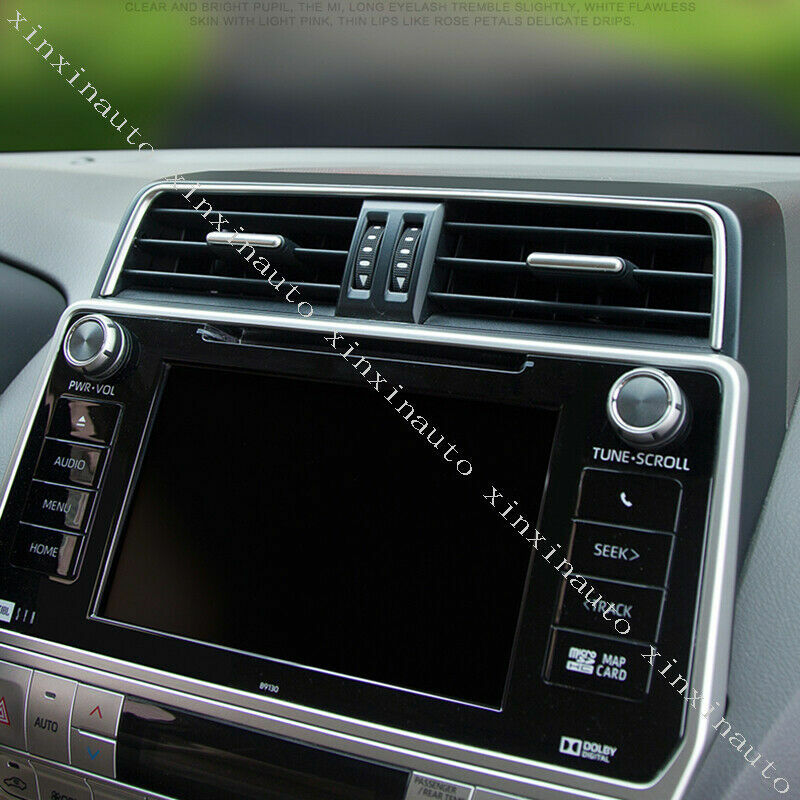 Interior Air Conditioning Vent Molding Trim Strip for Toyota Prado 150 2018-2021