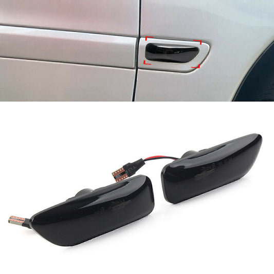 Dynamic Smoked Led Side Marker Turn Signal Light Fit for Volvo S60 S80 MK1 V70 XC90