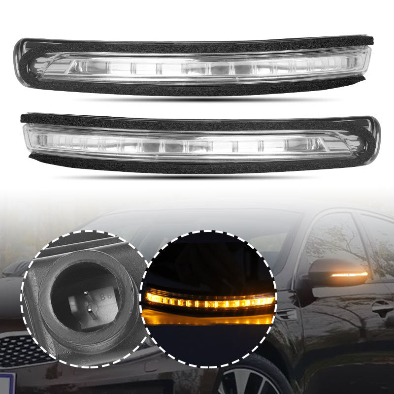 2x LED Mirror Turn Signal Indicator Light Left Right for Kia Rio 2012-2017 NEW