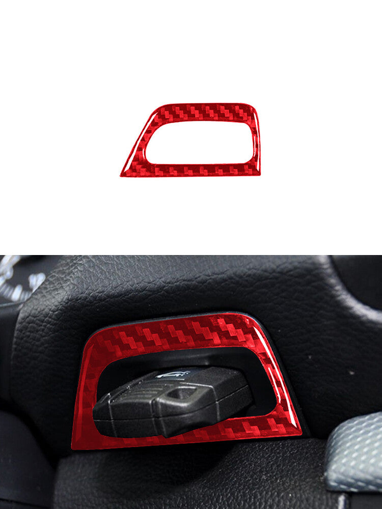 Key Hole Frame Trim Cover for BMW 1 Series Convertible E82/E88 2008-2013 Red