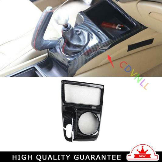 Middle Console Gear Shift Panel Trim for Honda for Civic 8th 2006-2011 Carbon Fiber